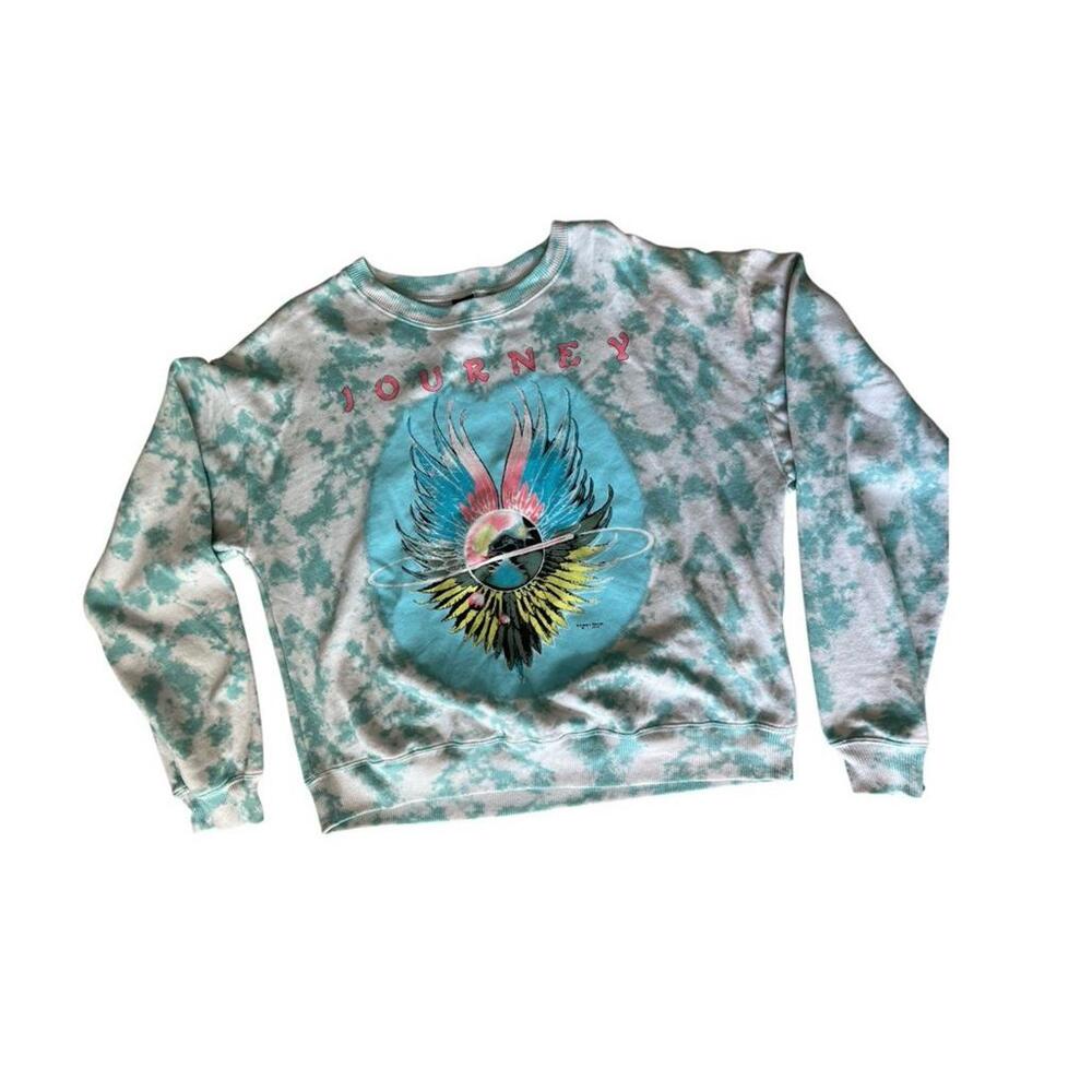 Journey sweatshirt‎ size L tie dye turquoise